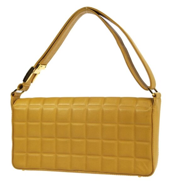 Chanel Beige Lambskin Choco Bar Shoulder Bag 99374 - Picture 11 of 14